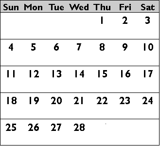 Calendar November 2017