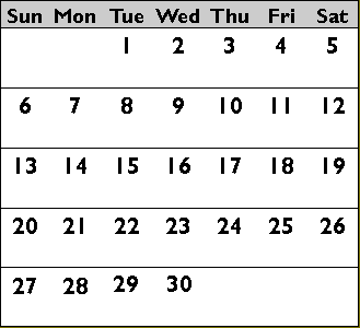 Calendar Decmber 2019