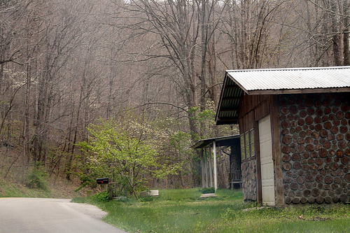Cordwood mobile home, ASPI, Appalachia Science in the Public Interest