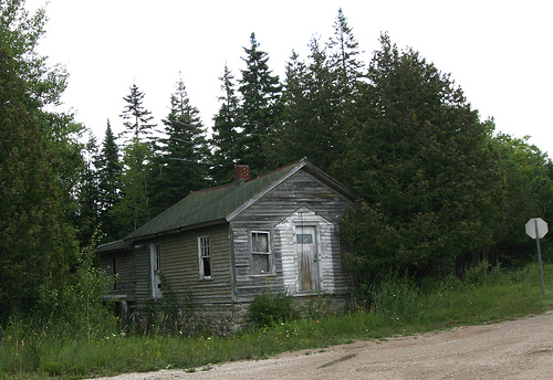 An old home on a rural backroad