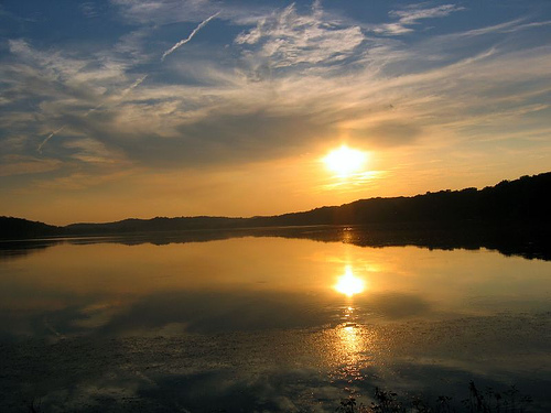 Sunset over Lake Barkley. Kuttawa, KY