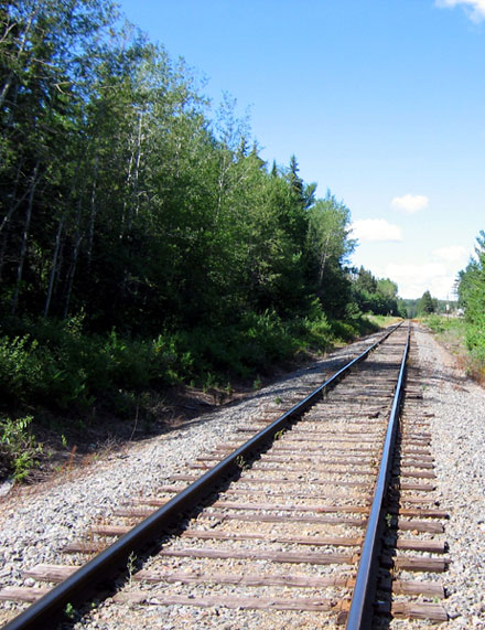 Railroad stretching to Kentucky horizon Earth Healing