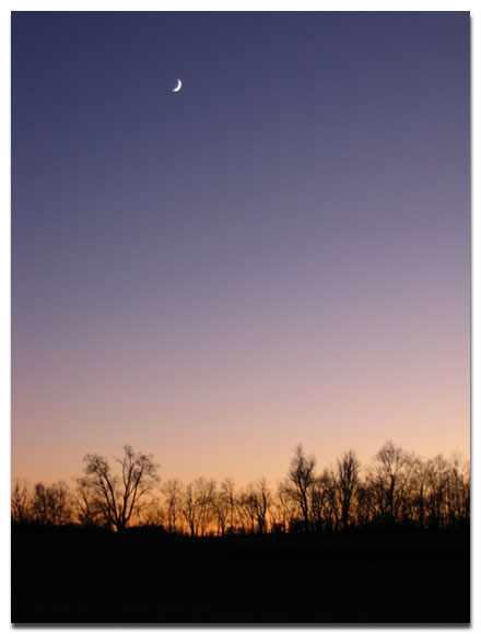 kentucky sunset moon earth healing daily reflections